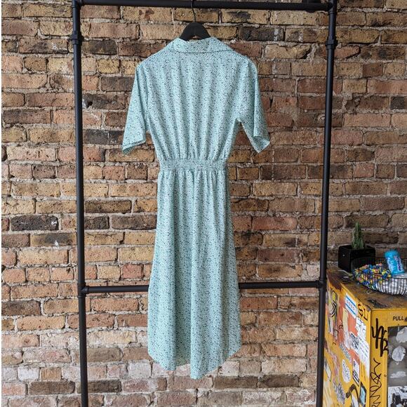 Mint Green Midi Dress - Picture 2 of 4